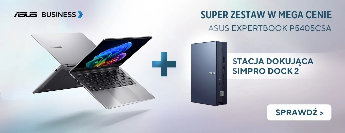 Stacja dokująca ASUS Simpro Dock 2 w super cenie przy zakupie z wybranymi laptopami ASUS ExpertBook P5